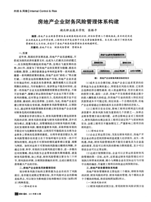 房地產(chǎn)企業(yè)財務(wù)風險管理體系構(gòu)建(PDF X頁)